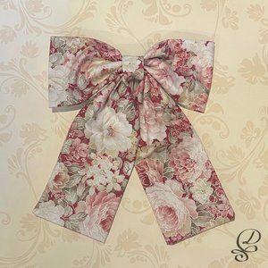 Handmade Fable Hair Bow W/Comb